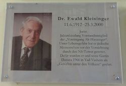 Gedenktafel Ewald und Danuta Kleisinger, 1130 Fichtnergasse 15.jpg