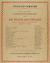 Ankündigung der Privataufführung durch das Trianon-Theater, 1905