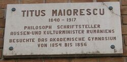 Maiorescu-Gedenktafel-AkademischesGymnasium.jpg