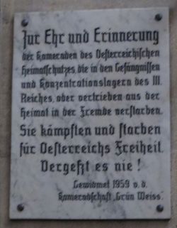 Gedenktafel KZ-Opfer des Heimatschutzes Heimwehr, 1090 Votivkirche.JPG