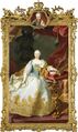 Das Staatsporträt Maria Theresias repräsentierte im Ratssaal die Stadtherrin. Im Medaillon der Thronfolger Joseph II.. Gemälde von Martin van Meytens, 1744