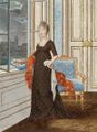 Selbstporträt von Kaiserin Maria Theresia von Neapel-Sizilien in ihrem Appartement, um 1800