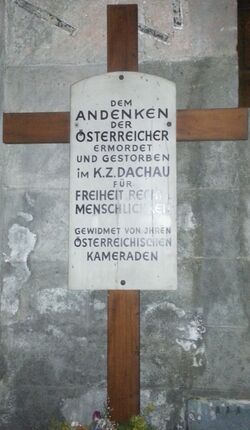 Gedenkkreuz für österreichische Todesopfer im KZ Dachau, 1010 Michaelerkirche.jpg