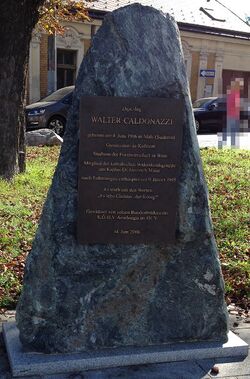 Gedenkstein Walter Caldonazzi, 1130 Walter-Caldonazzi-Platz.JPG