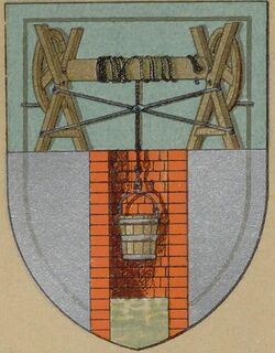 Genossenschaftswappen Brunnenmeister, Brunnengraeber, Wasserleitungsarbeiter Stroehl.jpg