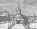 Schanzelkapelle oder Johannes-Nepomuk-Kapelle (1767), heute an der Oberen Donaustraße, gegenüber Nr. 49-51