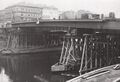 Wiederaufbauarbeiten an der Rotundenbrücke (1954)